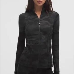 Lululemon Athletica Black Camouflage Ski Jacket